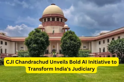 CJI Chandrachud Unveils Bold AI Initiative to Transform India's Judiciary